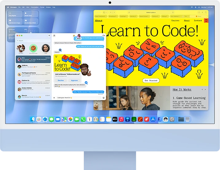 Learn to Code app on iMac