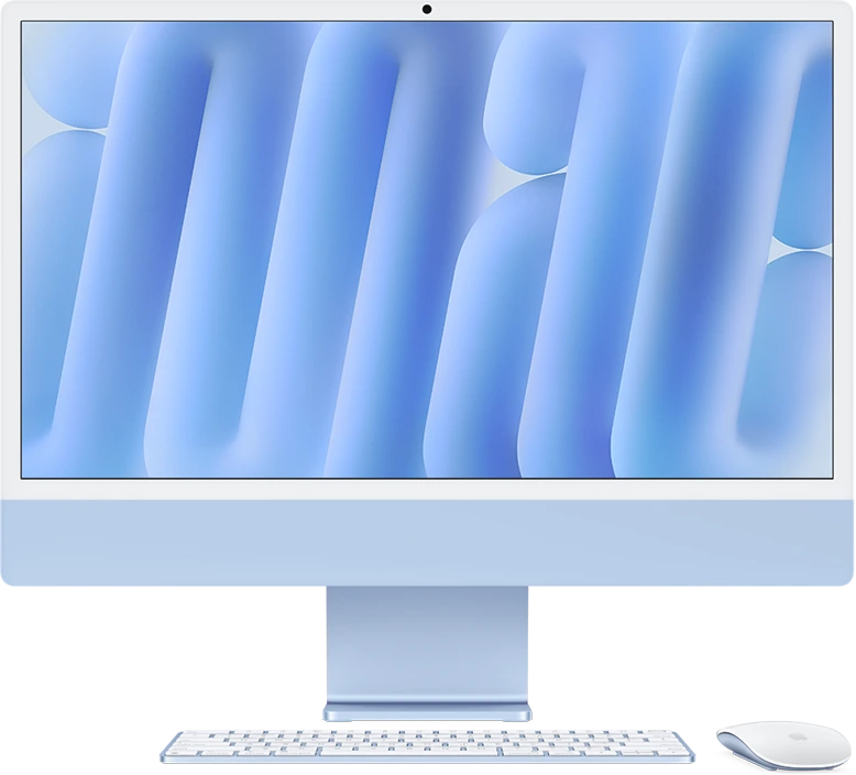iMac in blue