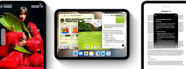 Front view of iPad mini devices showing multiple apps